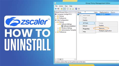 EOS & EOL. . How to uninstall zscaler